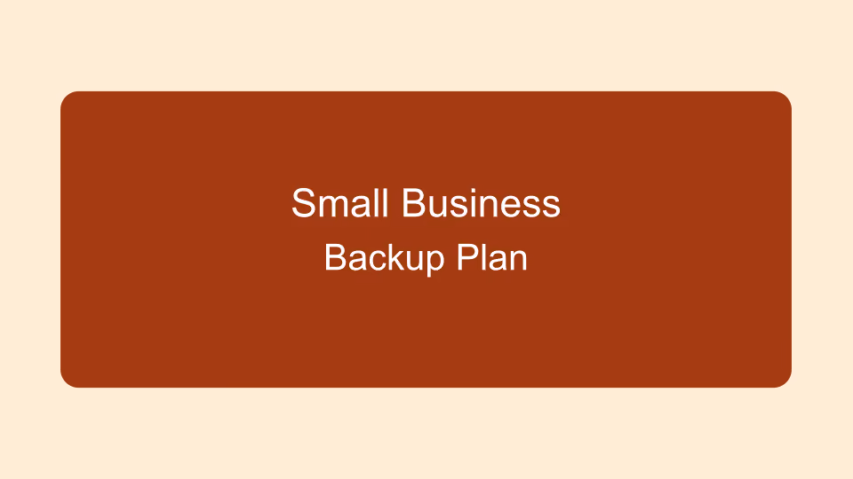 Small business owner reviewing backup and recovery checklist